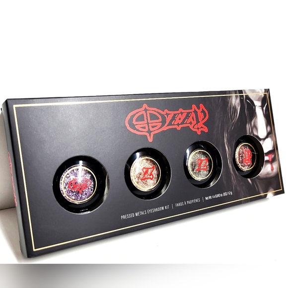 Rock & Roll Beauty Ozzy Osbourne Metal Flake Eyeshadow Kit of 4 NIB - Picture 2 of 14
